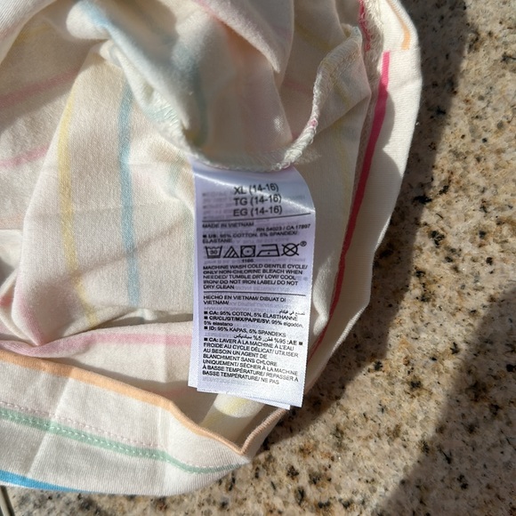 Old Navy, Youth XL, Multi Colored Striped Tank Top - Picture 4 of 5